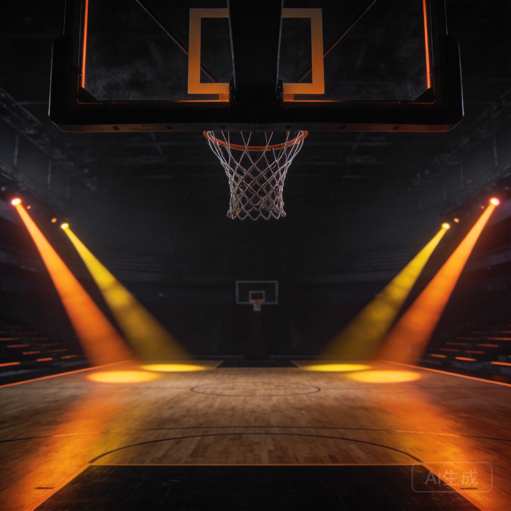 NBA季后赛赛程表主题插画